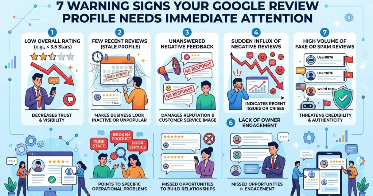 7 Warning Signs Your Google Review Profile Needs Immediate Attention