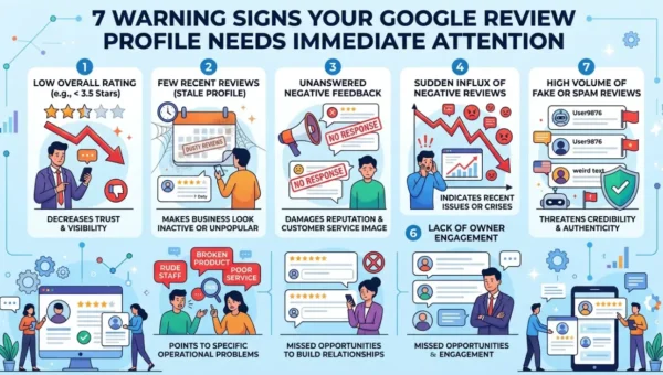 7 Warning Signs Your Google Review Profile Needs Immediate Attention