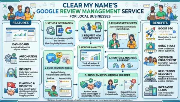 Clear My Names Google Review Management Service for Local Businesses
