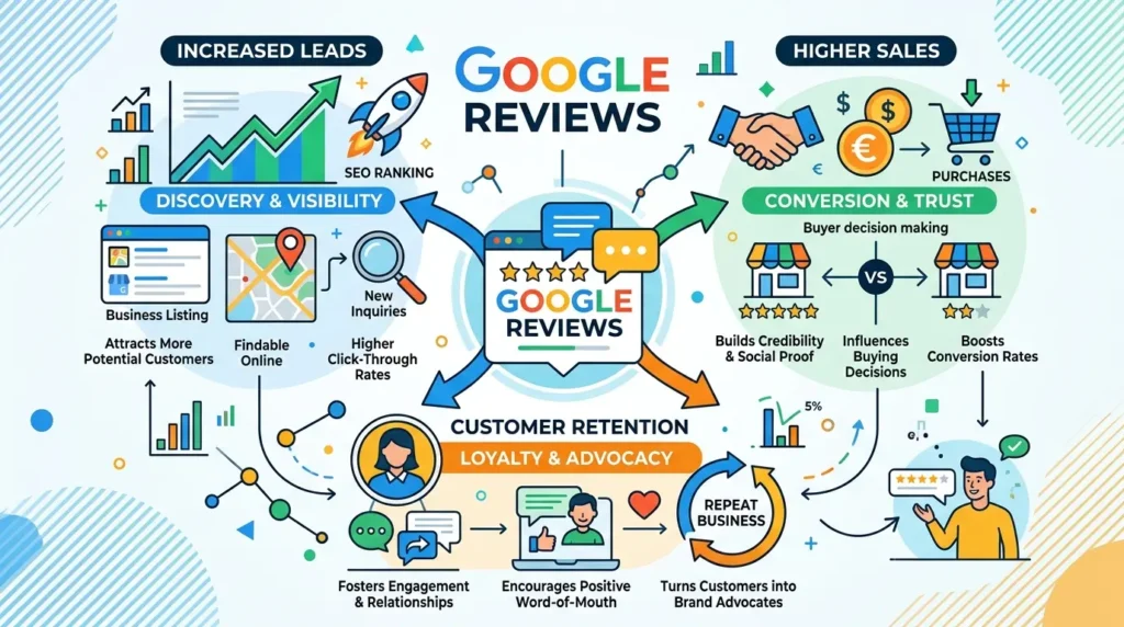 How do negative Google Reviews influence leads, sales, and customer retention?