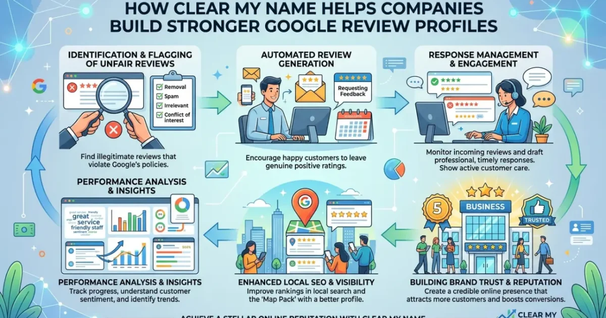 How Clear My Name Helps Companies Build Stronger Google Review Profiles