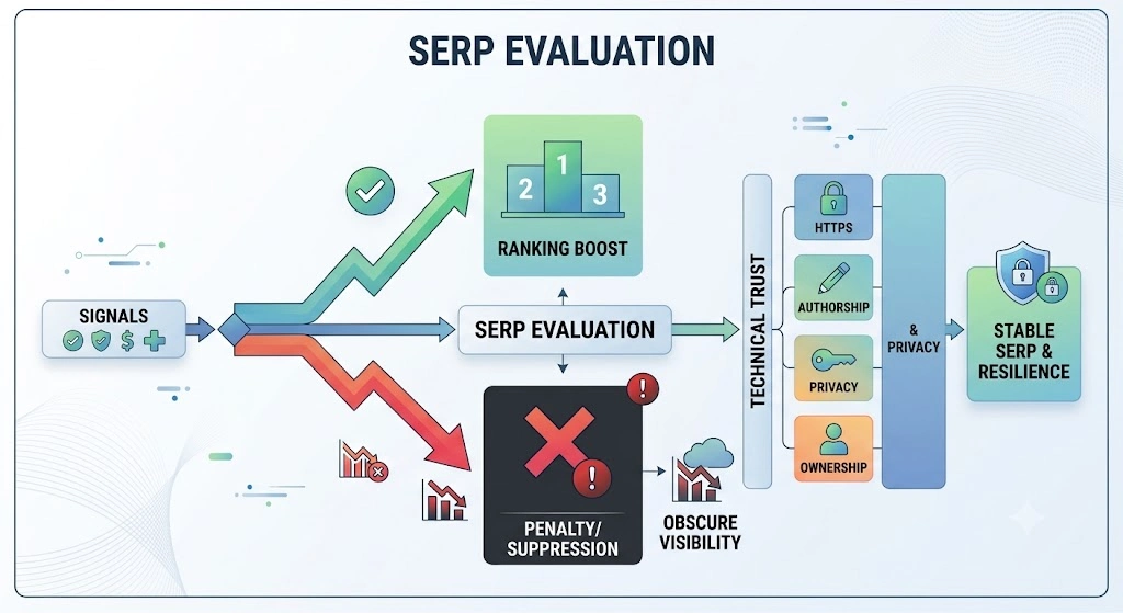 How Do Authority and Trust Signals Influence SERP Evaluation