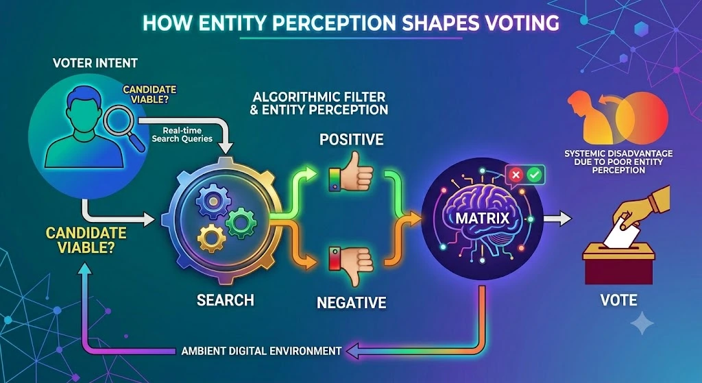 How Does Entity Perception Influence Electoral Decision Making