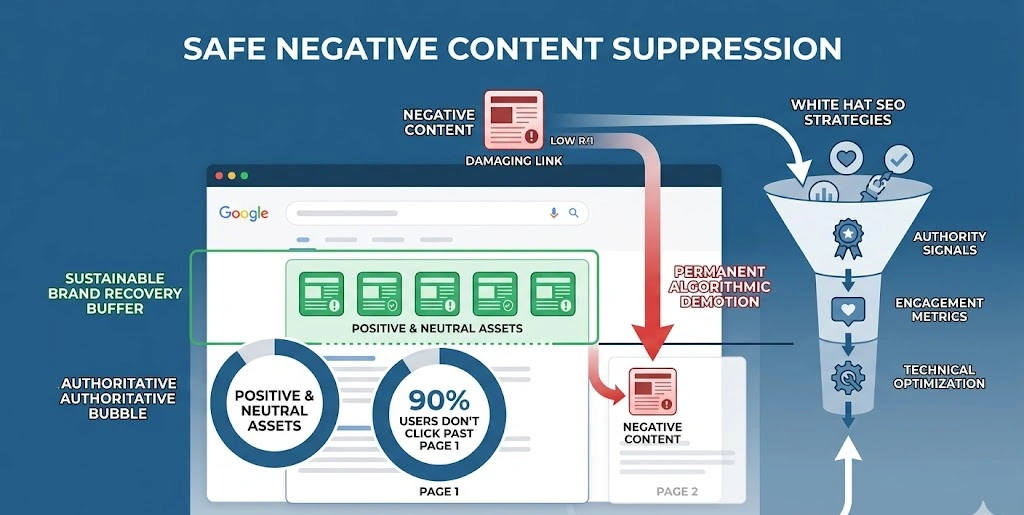 How Does Negative Content Suppression Function Safely Within Search Ecosystems