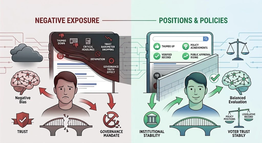 How Does Negative Content Suppression Influence Public Perception and Voter Trust