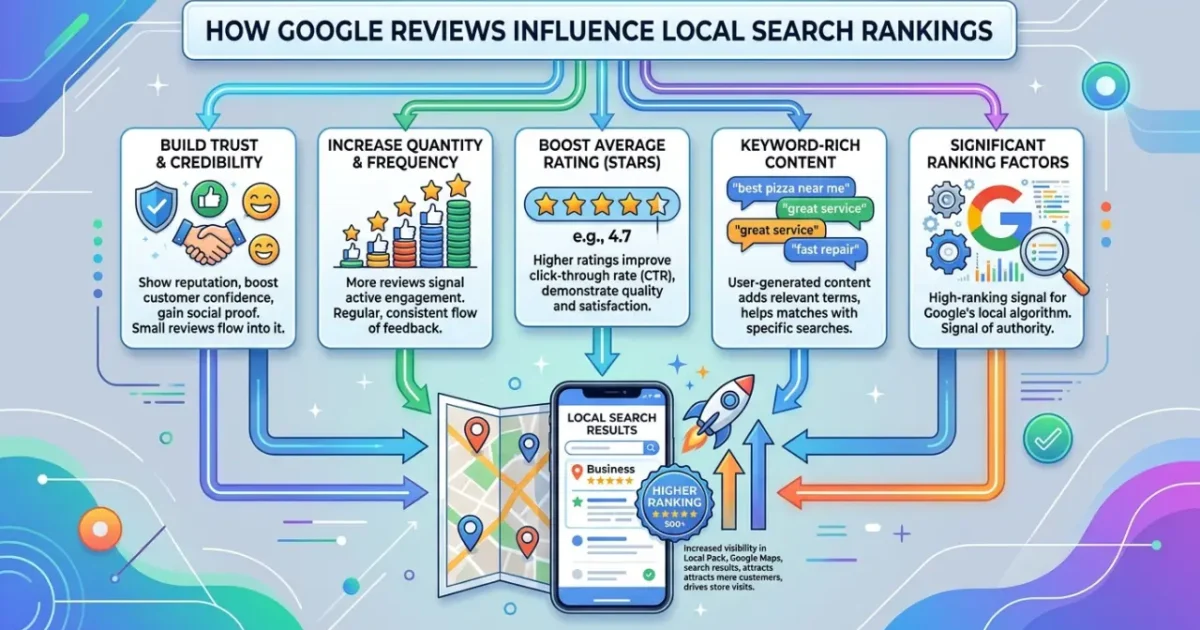 How Google Reviews Influence Local Search Rankings