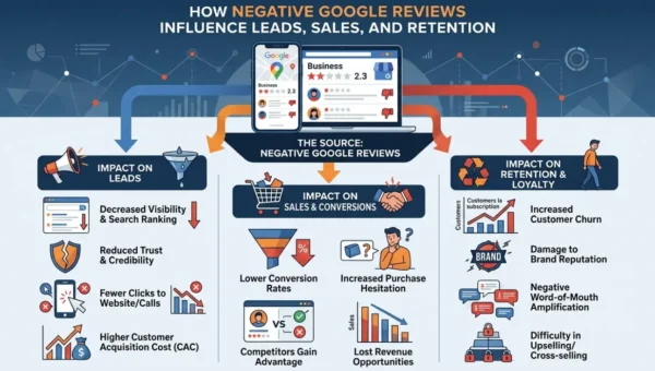 How Negative Google Reviews Influence Leads Sales and Retention