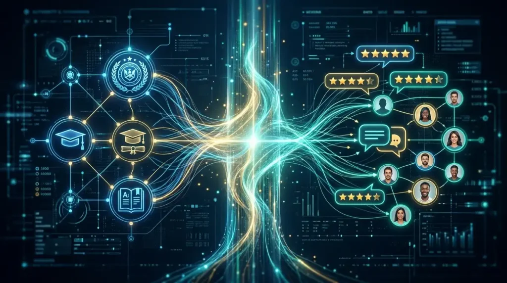 How do authority signals interact with review signals