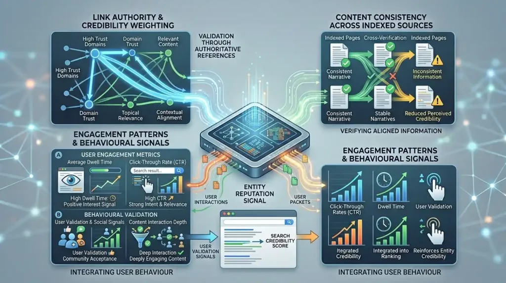 How do search engines construct reputation signals
