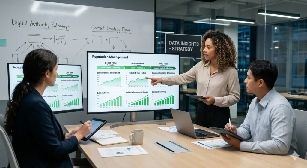 How quickly can organisations expect reputation management results