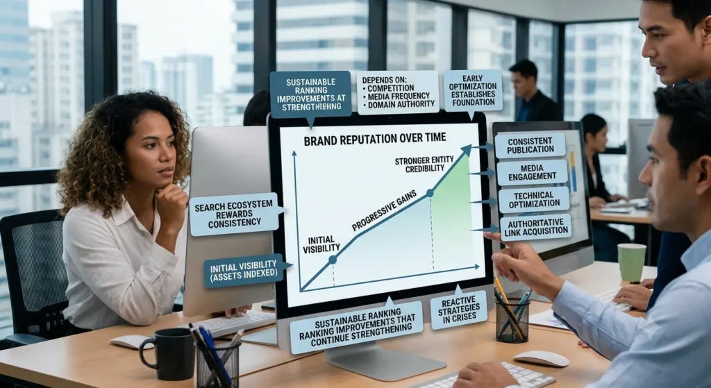 How quickly does reputation management produce visible improvements