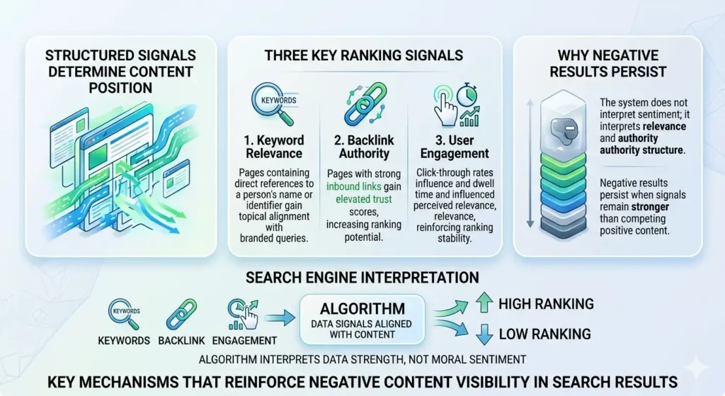 How ranking signals reinforce negative visibility