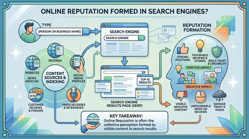 How Is Online Reputation Formed in Search Engines?