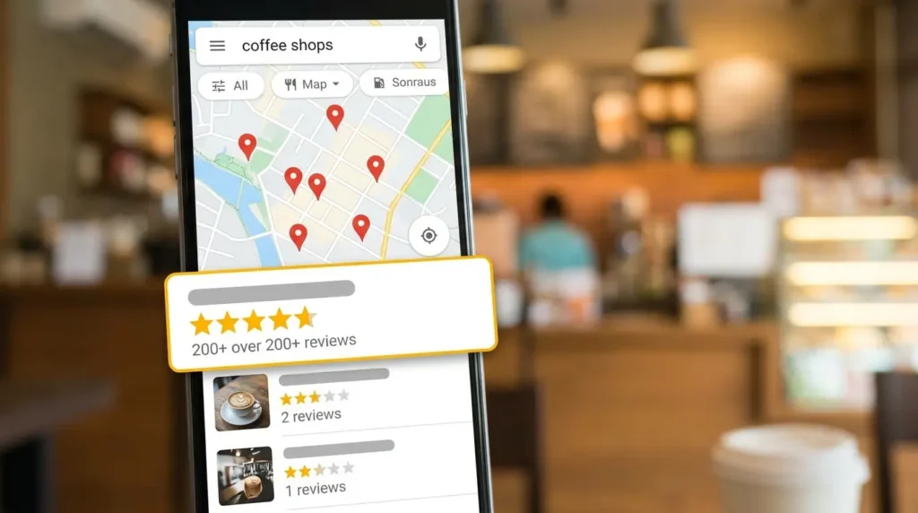 How does professional review management improve local search visibility?