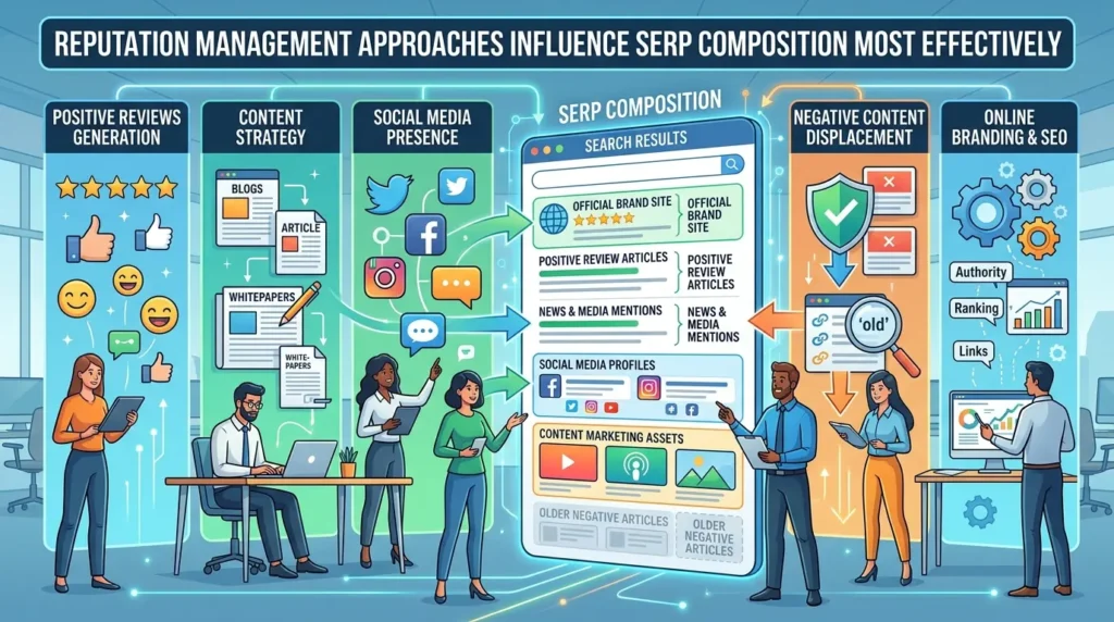 Which Reputation Management Approaches Influence SERP Composition Most Effectively?