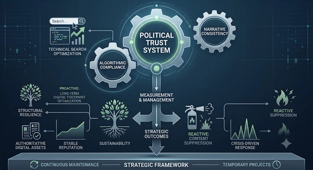 What Structural Strategic Considerations Govern Political Trust Systems