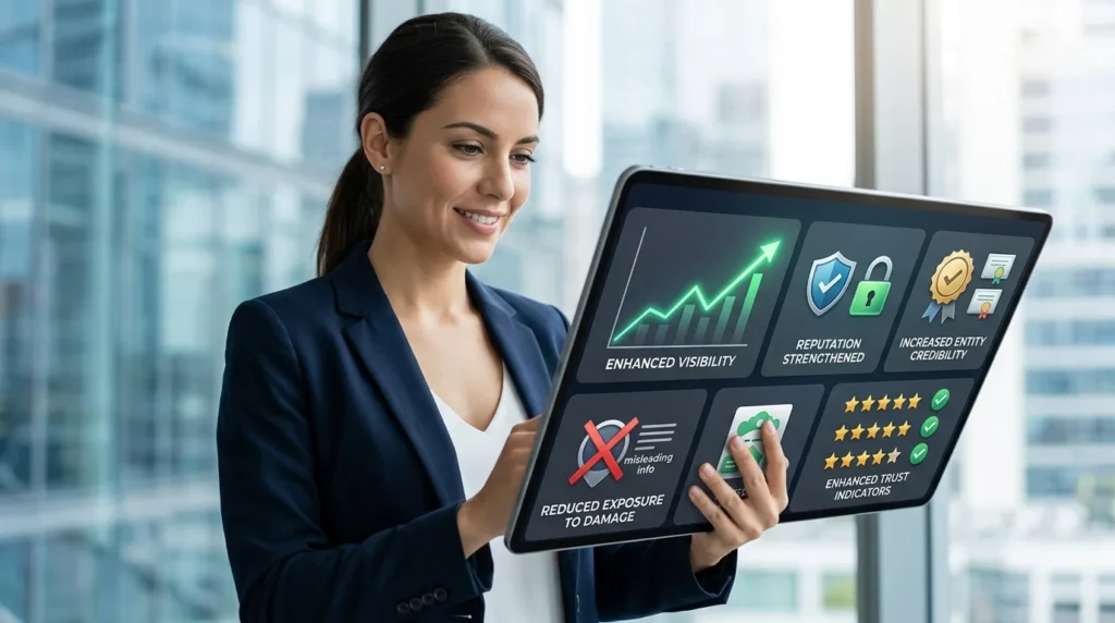 What outcomes can individuals expect from professional reputation management services