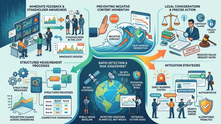 What risks professional reputation monitoring mitigates through expertise?