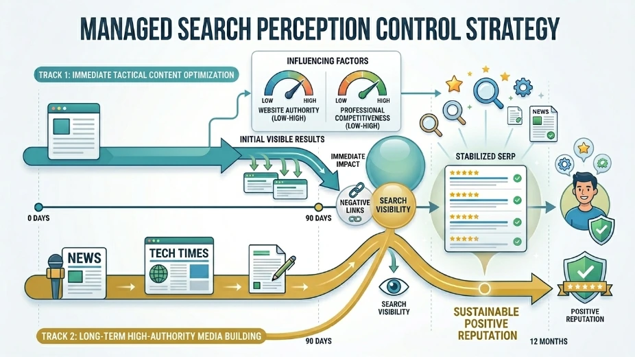 When Will a Managed Search Perception Control Strategy Deliver Visible Results