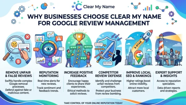 Why Businesses Choose Clear My Name for Google Review Management