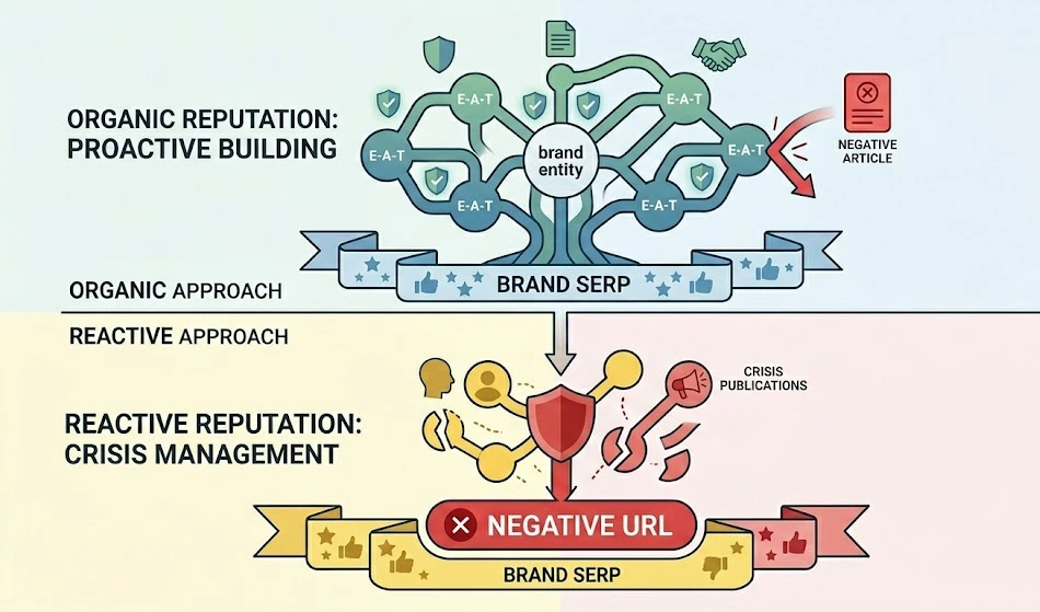 Why Do Organic Approaches Outperform Reactive Reputation Methods