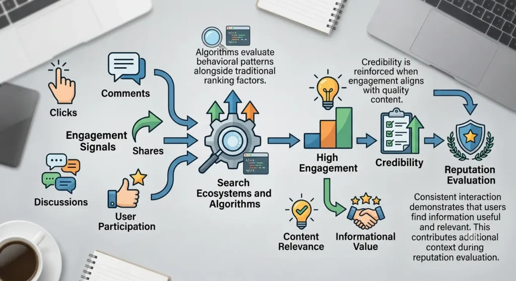 Why are engagement signals connected to credibility