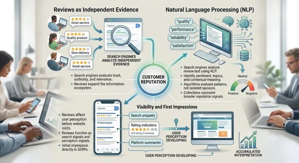 Why do customer reviews influence online reputation
