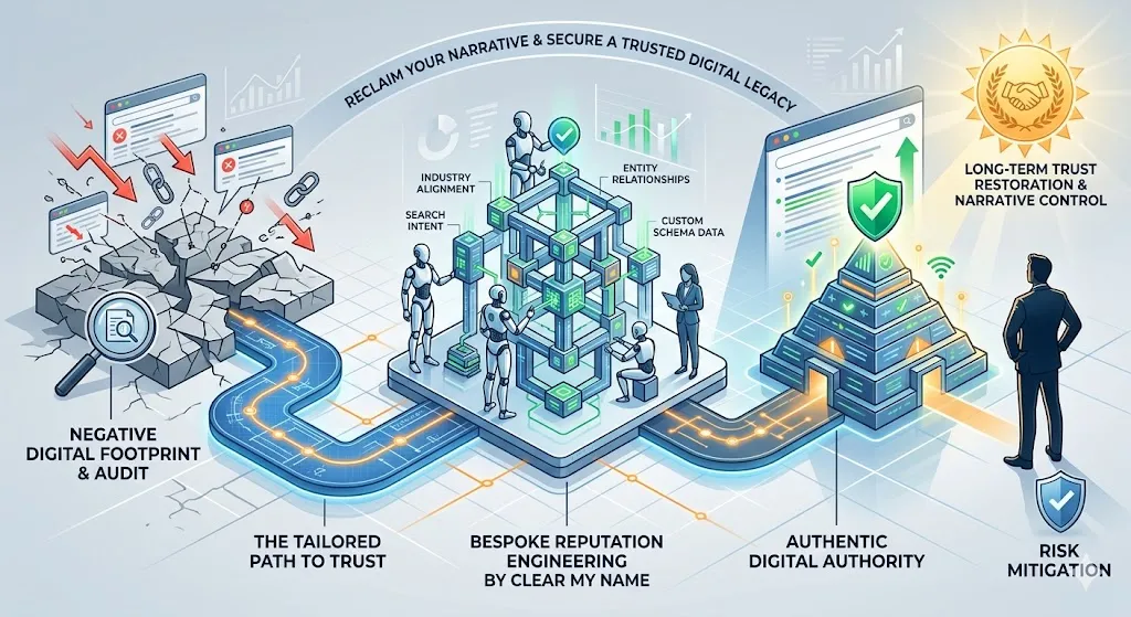 Why is a tailored reputation strategy the most reliable solution for long term trust restoration