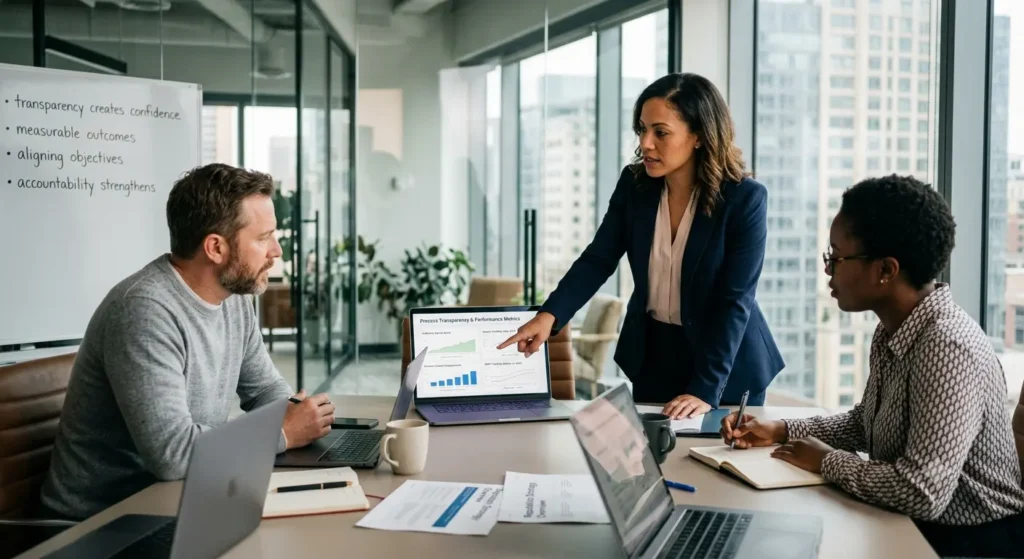 Why is process transparency important when selecting a reputation management provider