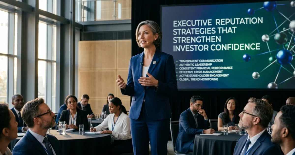 Executive Reputation Strategies That Strengthen Investor Confidence