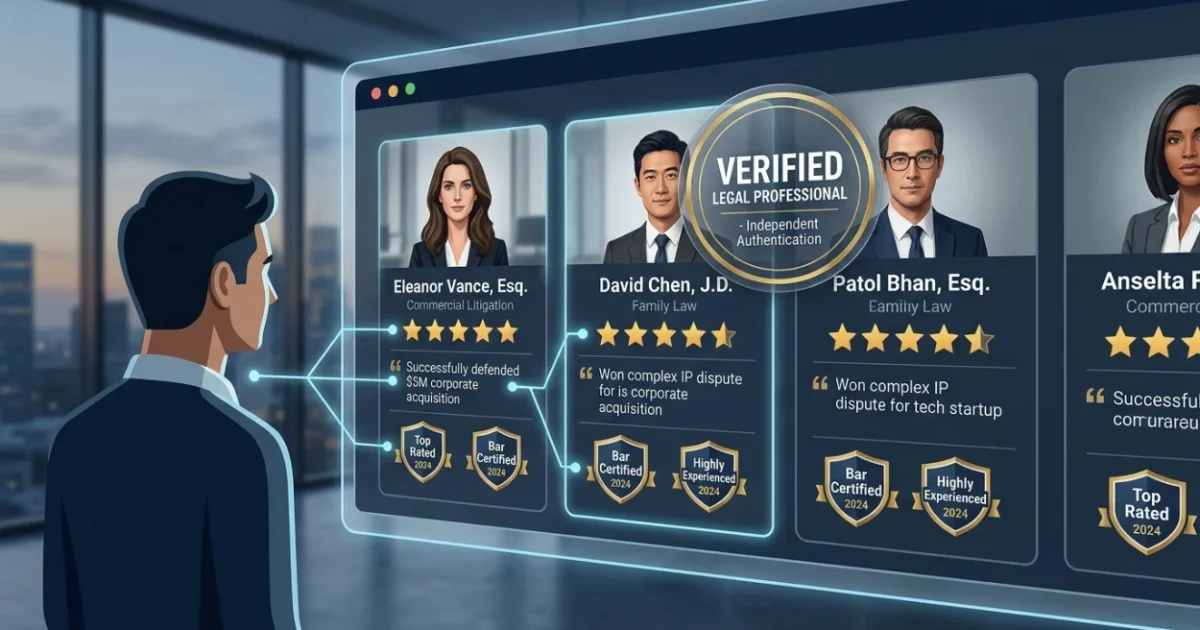 How Clients Choose a Lawyer Online Before Making Contact