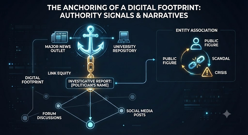 How Do Authority Signals Shape the Digital Footprint of a Public Figure