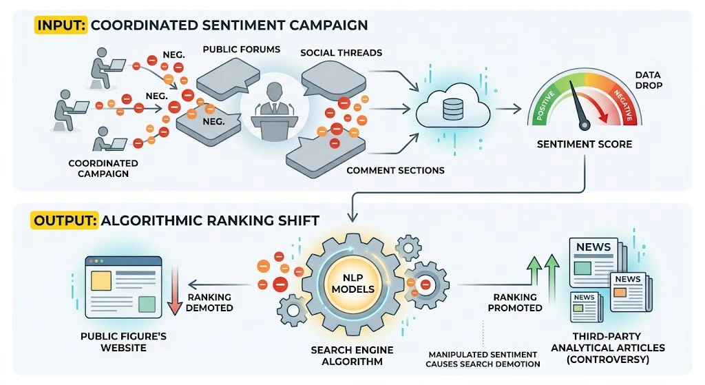 How Do Review Signals and Sentiment Interpretation Affect Public Figures