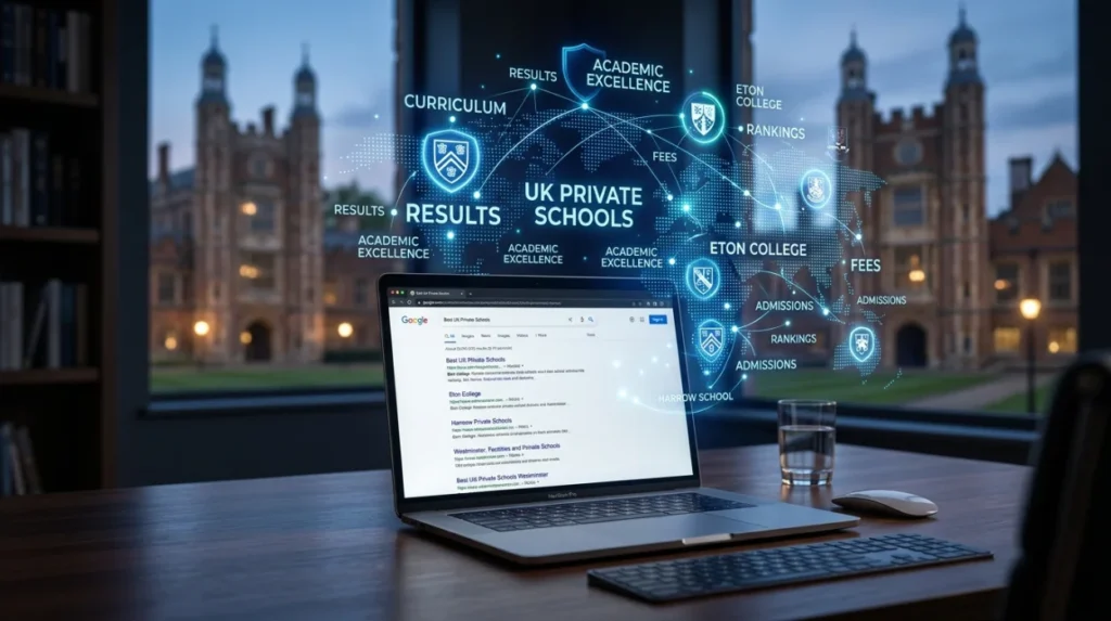 How Do Search Engines Interpret Information About Private Schools?