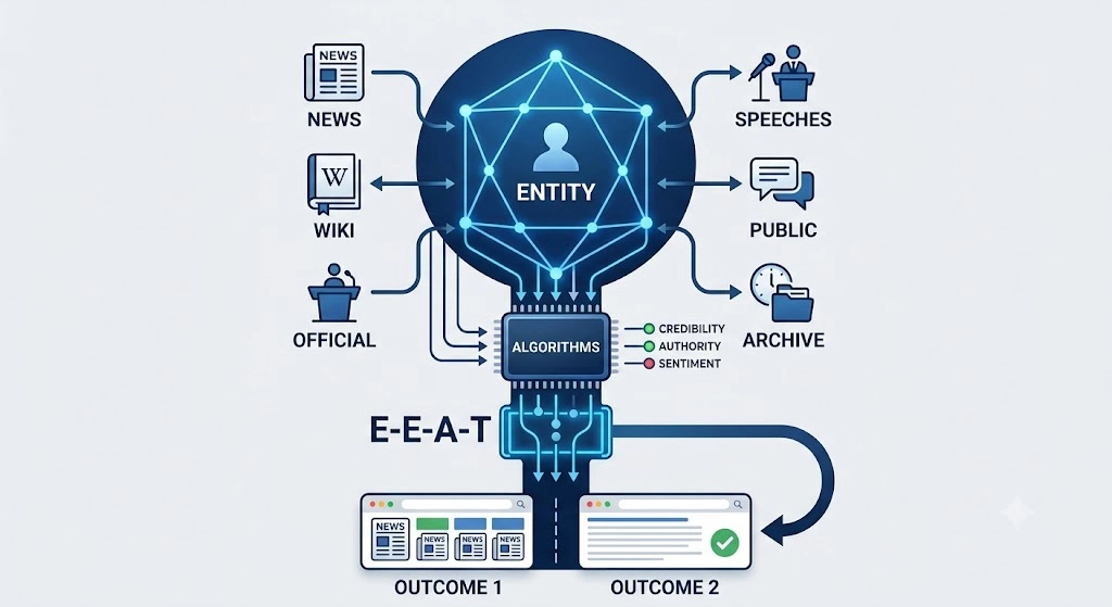 How Do Search Engines Interpret Reputation Signals for Political Entities
