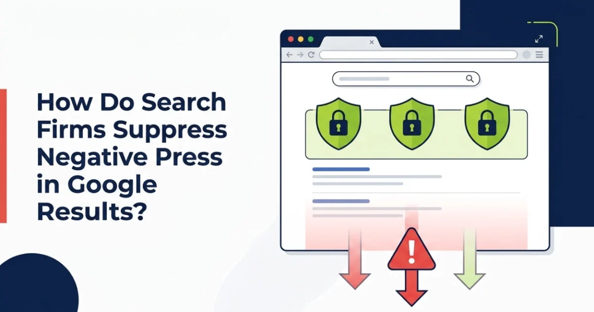 How Do Search Firms Suppress Negative Press in Google Results?