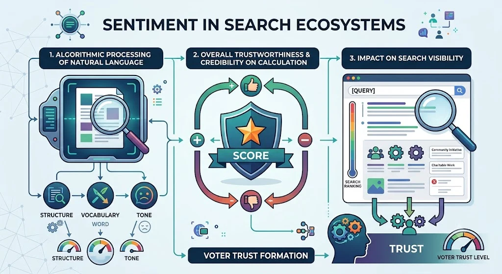 How Does Sentiment Interpretation Influence Voter Trust