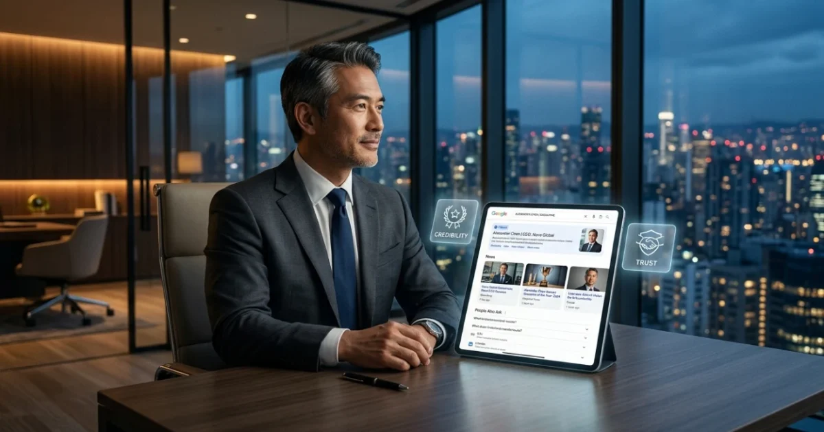 How Google Search Results Shape Executive Credibility