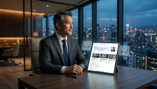 How Google Search Results Shape Executive Credibility