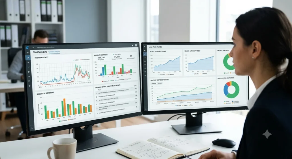 How do short-term and long-term monitoring strategies compare