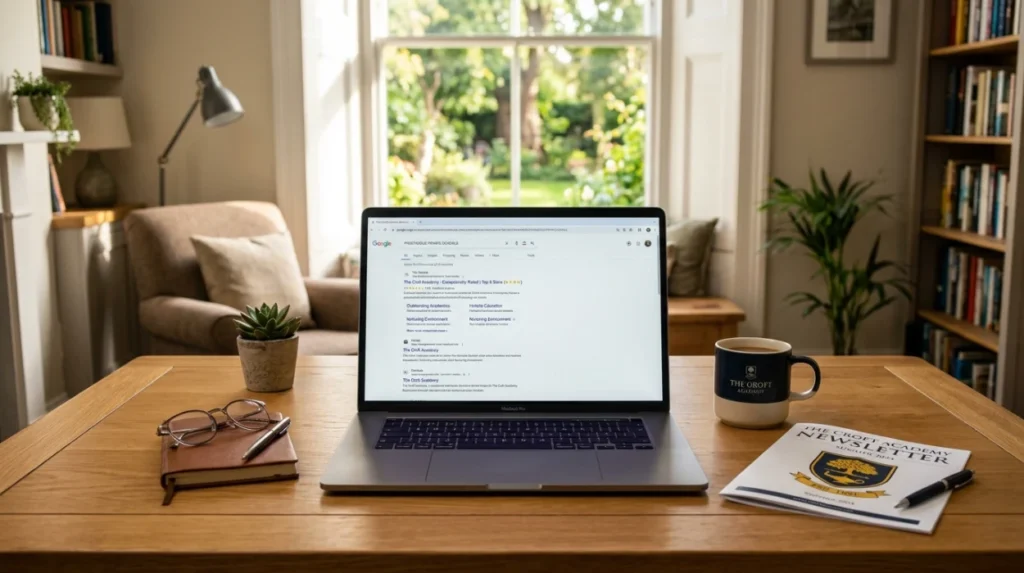How does Reputation Management for Private Schools improve search visibility?