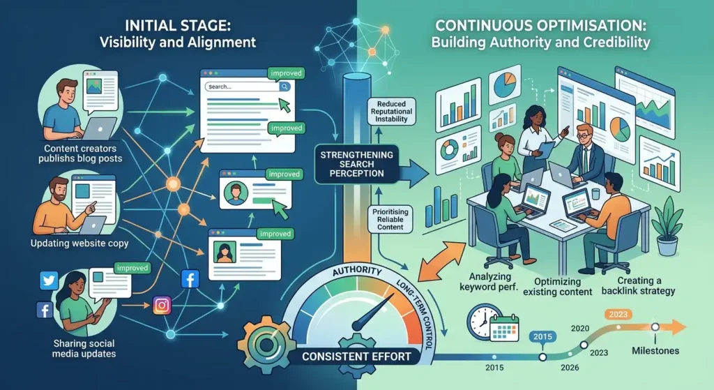 How quickly do digital reputation services produce meaningful improvements