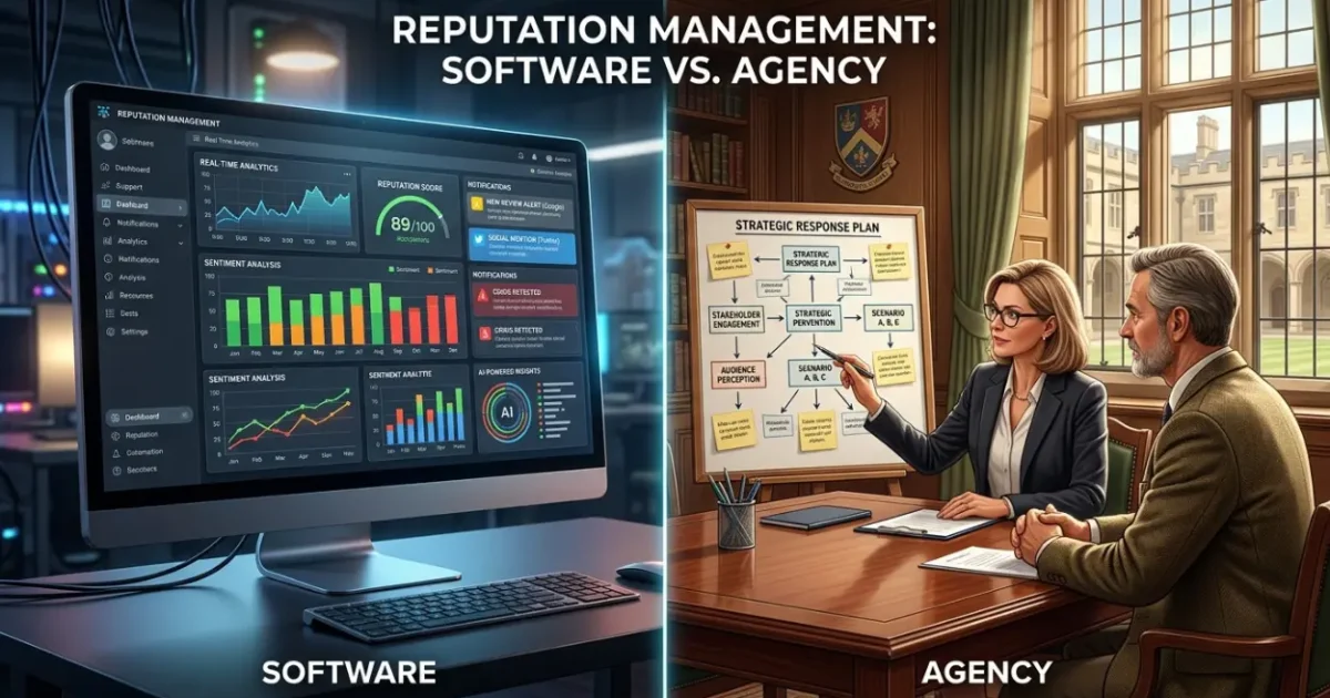 Reputation Management Software vs Agency: Which Works for Private Schools?