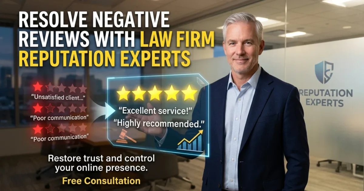 Resolve Negative Reviews with Law Firm Reputation Experts