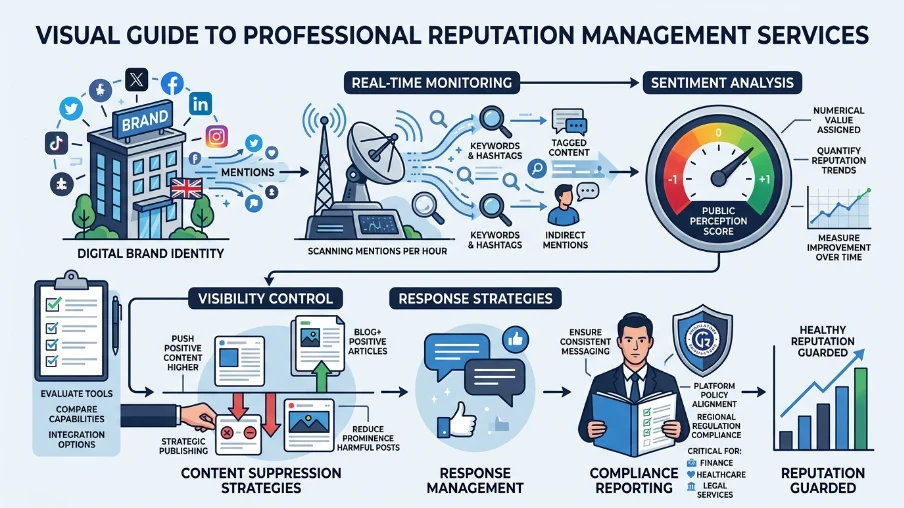 What features define professional reputation management services