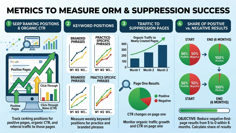 What metrics measure removal and suppression success