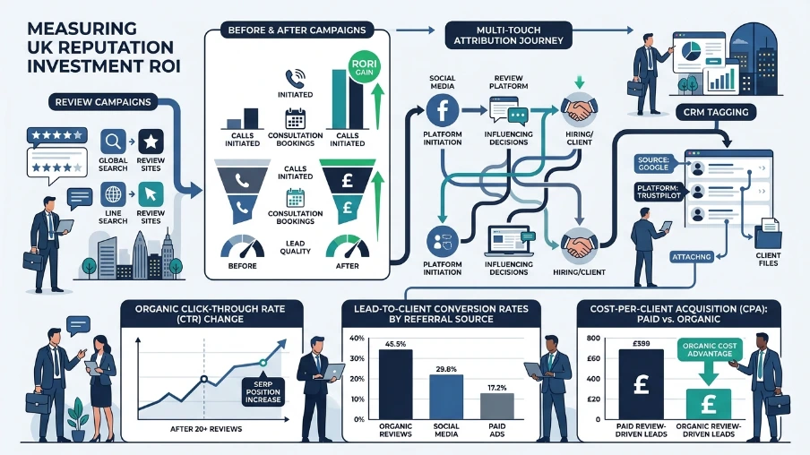 What processes measure return on reputation investment