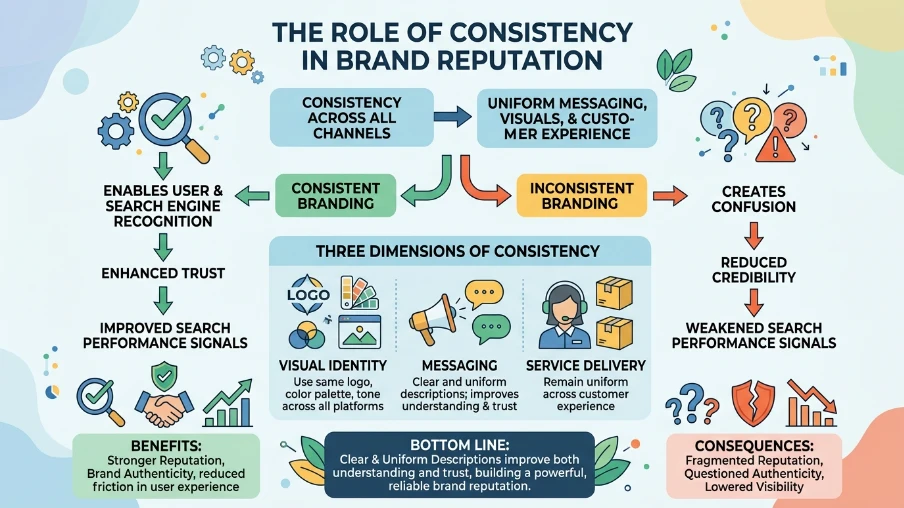 What role does consistency play in brand reputation