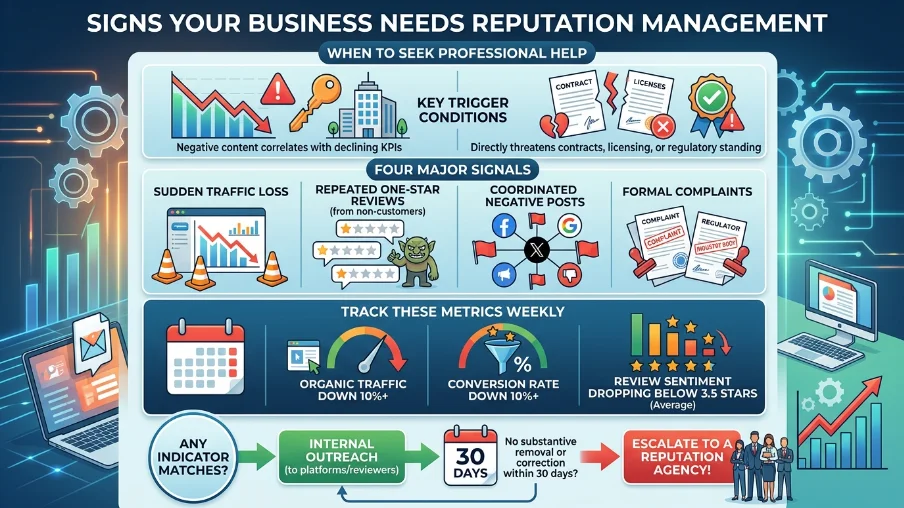 What signs indicate your business needs reputation management now