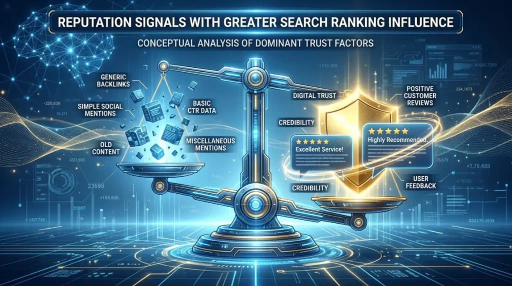 Which Reputation Signals Carry Greater Search Ranking Influence?